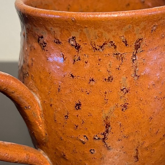 Handcrafted Wheel-Thrown Earthy Tone Pottery Mug w/ Tree Motif ~ Artist Signed - Picture 4 of 9